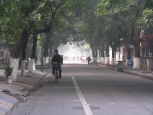A street in Guangzhou.